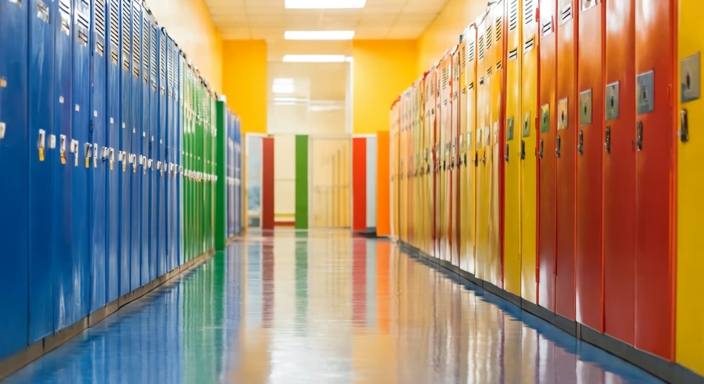 Clean school corridor and learning environment maintained for students and staff