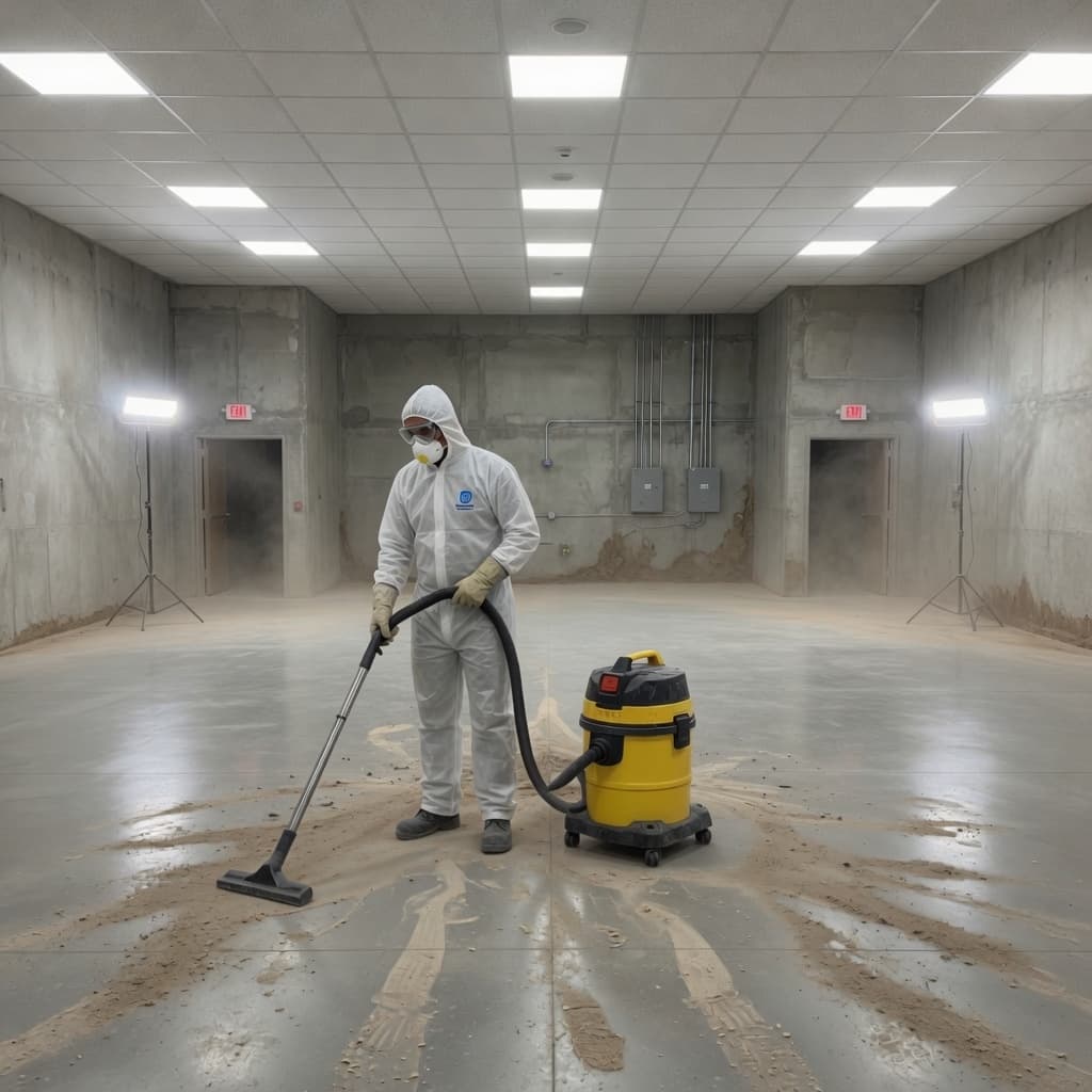 Commercial construction shell and turnover cleaning coordination with phased occupancy readiness